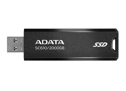 Unidad SSD Externa ADATA SC610 | 2TB | USB 3.2 Gen2 | Negro