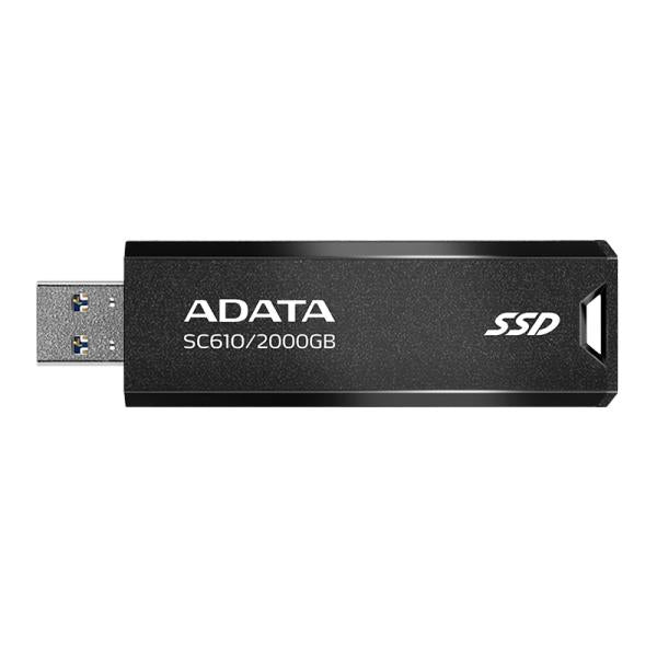 Unidad SSD Externa ADATA SC610 | 2TB | USB 3.2 Gen2 | Negro