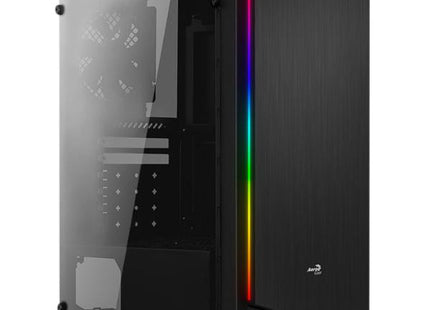 CASE GAMING RGB AEROCOOL RIFT MID TOWER VENTILADOR 1 DE 120MM CON VIDRIO LATERAL ACCM.PV13012.11