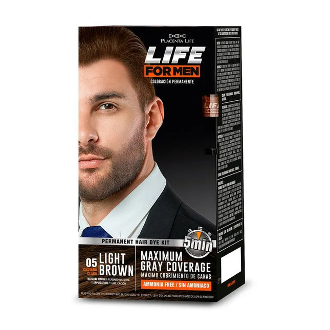 Placentalife Kit de tinte castaño claro Life For Men