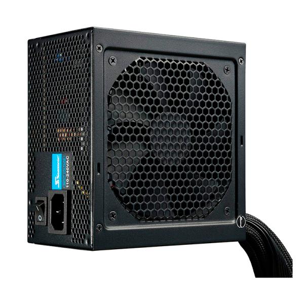 Fuente de poder Seasonic S12III 500W 80+ Bronze vista frontal con logo y especificaciones