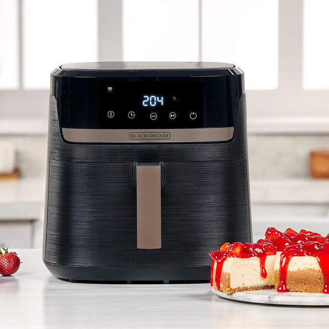 Freidora de Aire Black+Decker Purifry Digital AFBD82-1BDLA | 8L | 1700W | 9 Funciones | Temperatura hasta 200°C | Negro/Champagne
