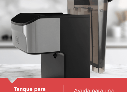BLACK+DECKER EM0412-1SDLA Máquina Espresso 20 Bares 1350 W con Tanque de Agua 1.8 L