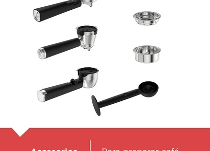 BLACK+DECKER EM0412-1SDLA Máquina Espresso 20 Bares 1350 W con Tanque de Agua 1.8 L
