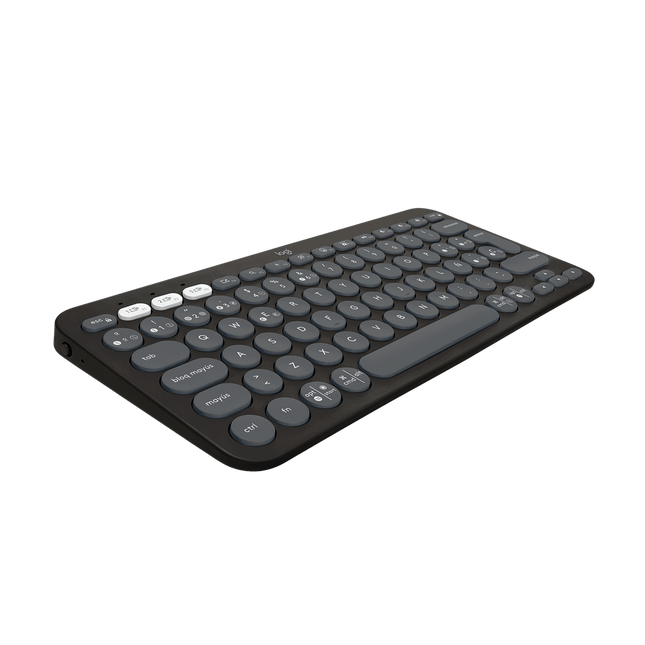 Teclado en Español Logitech Pebble Keys 2 K380S | 70% Compacto | Inalámbrico Bluetooth
