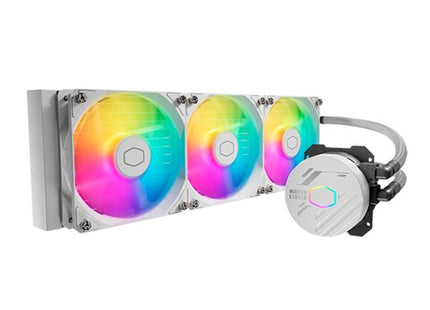 ENFRIAMIENTO LIQUIDO RGB COOLER MASTER MASTERLIQUID 360L CORE ARGB WHITE AIO 360MM MLW-D36M-A18PZ-RW