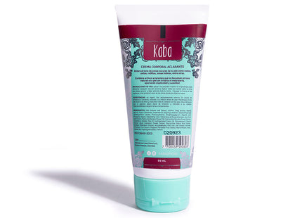 KABA Crema Corporal Aclarante 60 ml - parte trasera