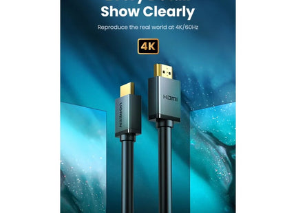 Detalle de conector HDMI macho del cable UGREEN HD104 alta velocidad