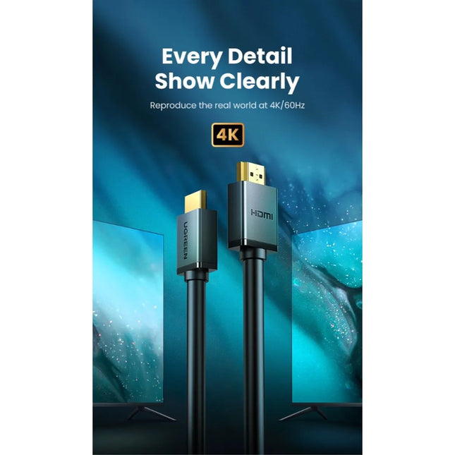 Cable UGREEN HD104 | HDMI 4K | 1m | Alta Velocidad | Negro