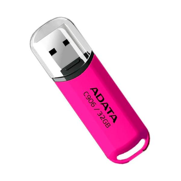 Memoria USB ADATA | 32GB | USB 2.0 | C906 Rosa | AC906-32G-RPP