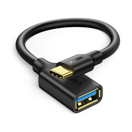 Cable UGREEN US154 | USB-C a USB-A 3.0 | 5 Gbps | Carga Rápida | 15cm | Negro