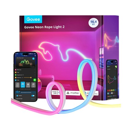Luces Govee H61D5101 LED Strip White | 5 Metros | Soporte Matter | Compatible con HomeKit, Google, Alexa, SmartThings