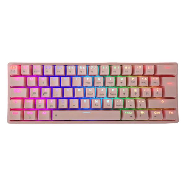Teclado Mecánico Eagle Warrior KAY182U0001C | 60% | Inalámbrico Bluetooth | RGB | Español