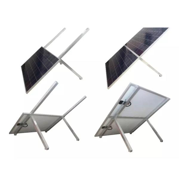 Soporte CDP bracket final SOLEND-CK para panel solar vista frontal