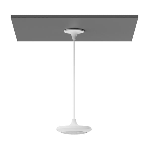 Soporte para micrófono Logitech Pod Pendant Mount blanco vista frontal