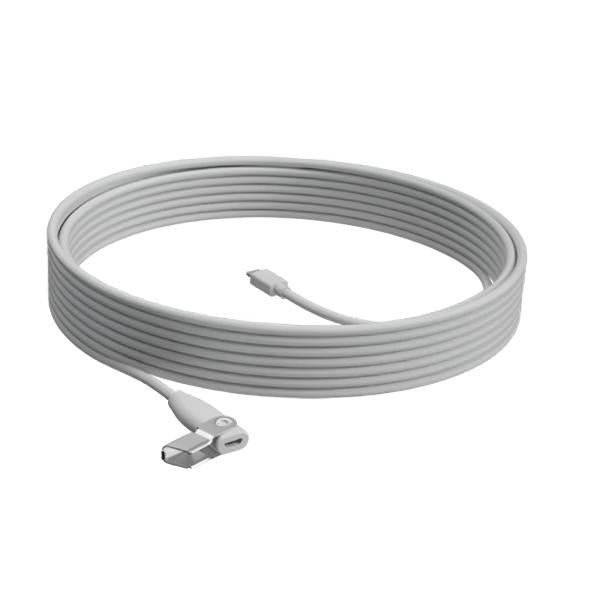 Cable de Extensión de Base de Micrófono Logitech Rally | 10 m | Plug and Play