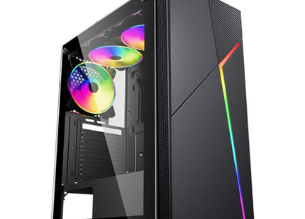 CASE GAMING  EAGLE WARRIOR H430  CG15AARA001C VIDRIO TEMPERADO USB 2.0 X 2+ HD AUDIO +ABS