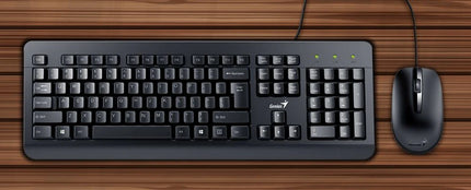Teclado y Mouse Genius KM-160 | Alámbrico USB | Español | Color Negro