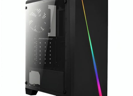 Case Gaming AeroCool Cylon BG RGB 1 | Media Torre | Abanico con 13 Modos ARGB | Vidrio Templado | Negro | ACCM-PV10013-11