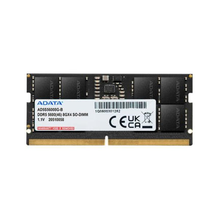 Memoria RAM Laptop ADATA AD5S56008G-S | 8GB | DDR5 | 5600MHz | CL46