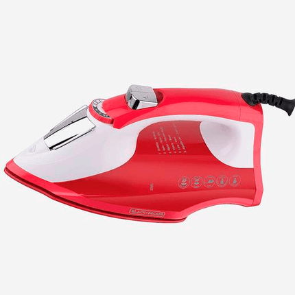 Plancha de Vapor Black+Decker Light+Easy IR1865 | 1200 W | Suela CeramicGlide | SmartSteam™ | Cable Giratorio 360°