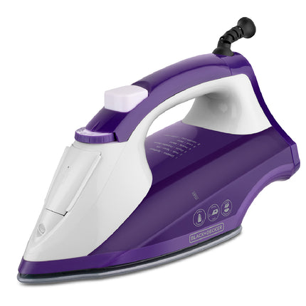 Plancha de Vapor Black+Decker IR1840 | 1200 W | Suela TrueGlide Antiadherente | SmartSteam™ | Tanque 260 ml