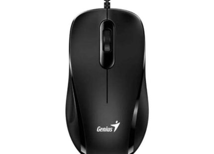 Mouse Genius DX-101 negro oficina hogar vista en ángulo