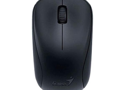 Vista trasera del mouse inalámbrico Genius NX-7000 con acabado negro mate