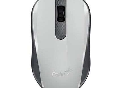 Mouse Genius NX-8008S vista lateral derecha mostrando acabado blanco y gris