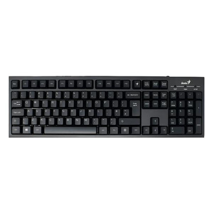 Teclado Genius KB-7100X | Alámbrico USB | Membrana | Español | Diseño compacto | Color Negro