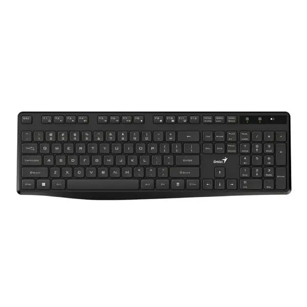 Vista superior del teclado Genius KB-7200 mostrando distribución española