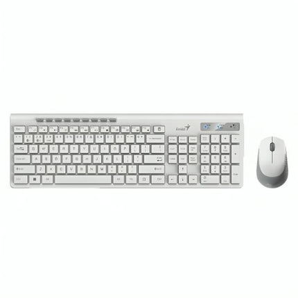 Teclado y Mouse Genius SlimStar 8230 | Inalámbrico Bluetooth + Receptor USB | Español | Negro