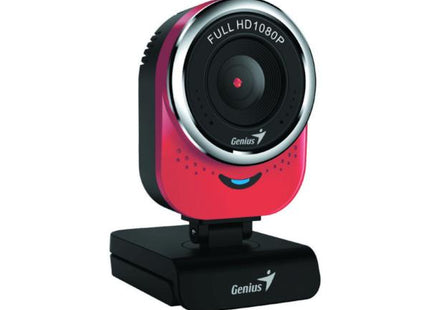 Genius cámara web Full HD roja, QCam 6000