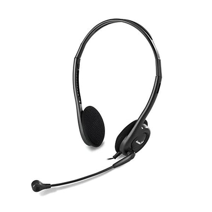 Headset Genius HS-200C | Alámbrico 3.5mm | Micrófono Ajustable | Ligero y Cómodo