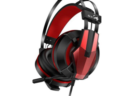 Headset Gaming Genius HS-G710V | 7.1 Surround | Vibración | USB | Micrófono con Cancelación de Ruido | Negro/Rojo