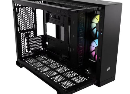 Case Gaming Corsair 2500X | Media Torre | Doble Cámara | Vidrio Templado | iCUE LINK RX RGB | Black