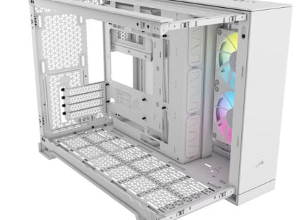 Case Gaming Corsair 2500X RGB White | Media Torre | Doble Cámara | Vidrio Templado | iCUE Link RX RGB
