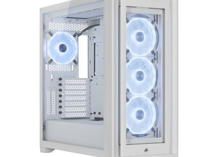 Case Gaming Corsair iCUE 5000X RGB QL Edition | Mid Tower ATX | White | 4x 120mm RGB | CC-9011233-WW