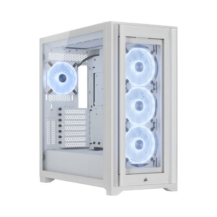 Case Gaming Corsair iCUE 5000X RGB QL Edition | Mid Tower ATX | White | 4x 120mm RGB | CC-9011233-WW