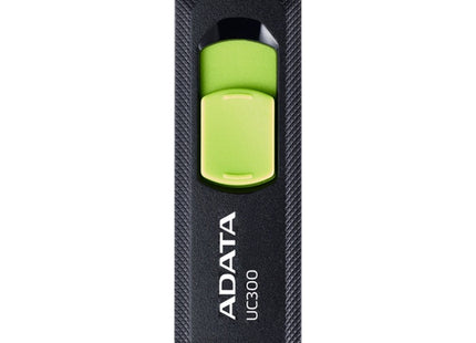 Memoria USB ADATA UC300 ACHO-UC300-128G-RBK/GN | 128GB | USB 3.2 | Tipo-C | Negro/Verde