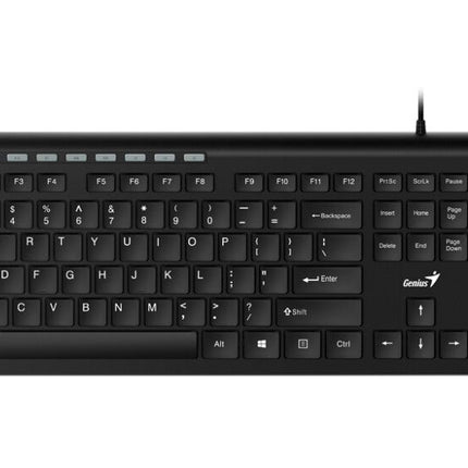 Teclado Genius SlimStar 230II | Alámbrico | Membrana | USB | Español | Diseño Delgado | Plug & Play