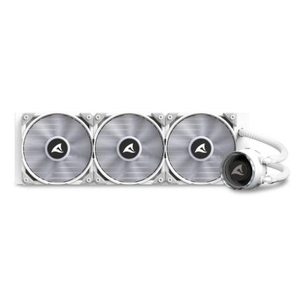 ENFRIAMIENTO LIQUIDO SHARKOON S90 RGB AIO 360MM LOGOTIPO GIRATORIO RGB BLANCO 4044951038619