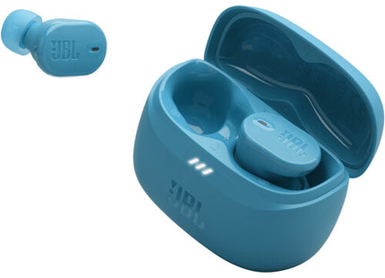 JBL Tune Buds 2 auriculares inalámbricos vista lateral mostrando diseño ergonómico