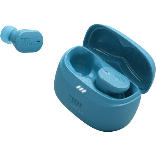 JBL Tune Buds 2 auriculares inalámbricos vista lateral mostrando diseño ergonómico