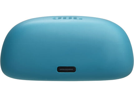 Detalle de controles táctiles en audífonos JBL Tune Buds 2 con logo JBL