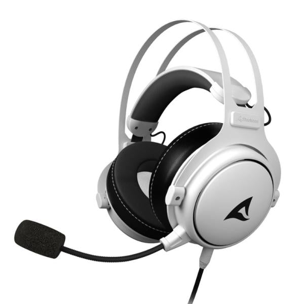 Headset Gaming Sharkoon Skiller SGH50 | 3.5 mm | White | Sonido Hi-Res | Micrófono desmontable