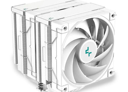 Abanico DeepCool AK620 WH | 120mm FDB | Doble Ventilador | CPU Silencioso | Blanco