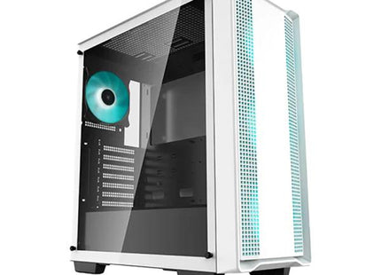 Case Gaming DeepCool CC560 WM V2 | Media Torre | Vidrio Templado Lateral | 4 Ventiladores LED Blanco