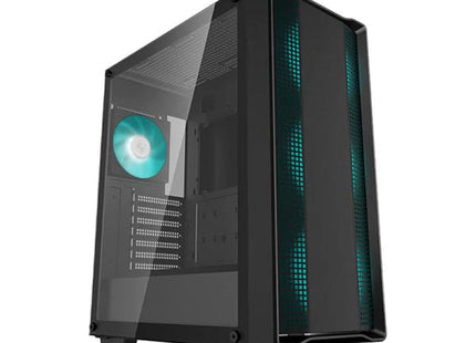 Case Gaming Deepcool CC560 ARGB | Media Torre | 4 Ventiladores ARGB | Vidrio Templado Lateral | Negro