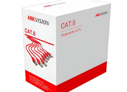Cable UTP Cat 6 Hikvision DS-1LN6OUSPE(O-STD) | 305 mts | Exterior | 23AWG | 100% Cobre | UL